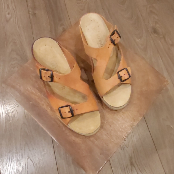 Mephisto Shoes - Mephisto Terie slide wedge sandals.